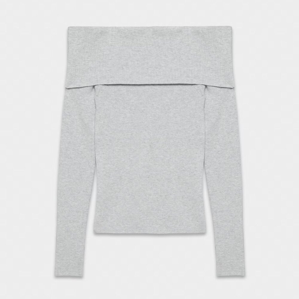 Aritzia Nola Sweater - Heather Chrome/Grey Size L